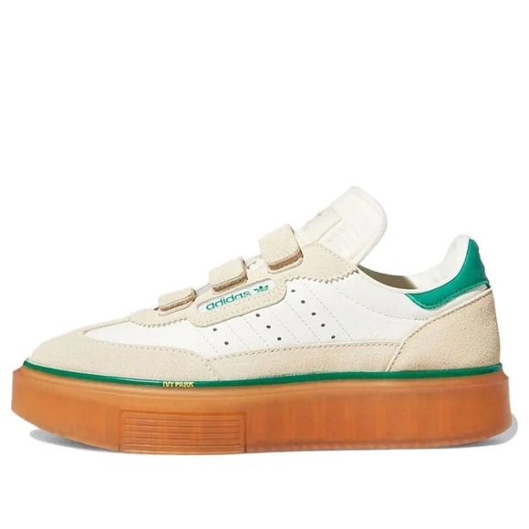 New Adidas Ivy Park x Super Sleek 3 Strap Wonder White Gum Women’s Sneakers, 9.5 - Picture 4 of 16